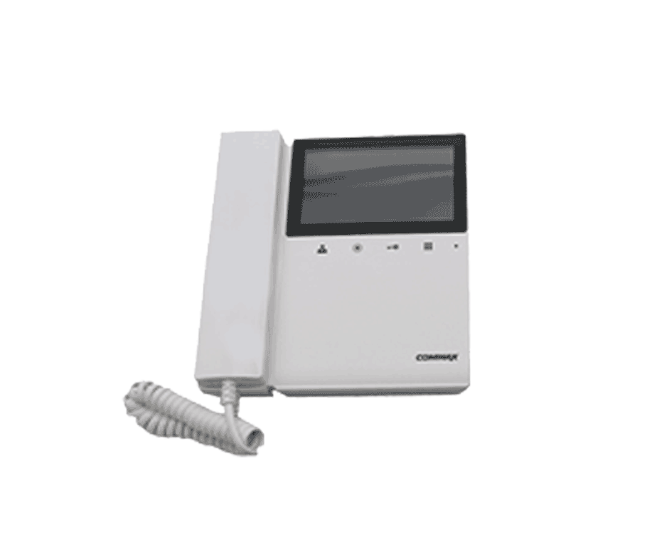 COMMAX CDV43K2DRC4LN - Kit de videoportero Commax a color con monitor de 4.3 pulgadas y auricular  frente de calle  comunicación con audio y video  función de apertura de puerta no requiere configuración
