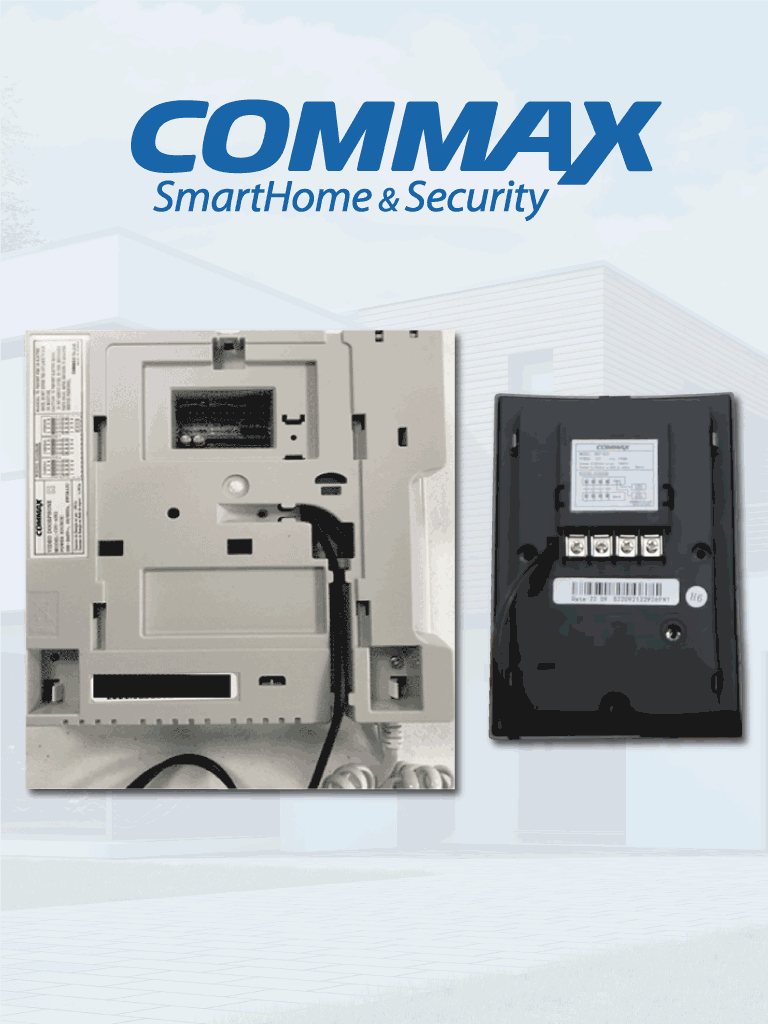 COMMAX CDV43K2DRC4LN - Kit de videoportero Commax a color con monitor de 4.3 pulgadas y auricular  frente de calle  comunicación con audio y video  función de apertura de puerta no requiere configuración