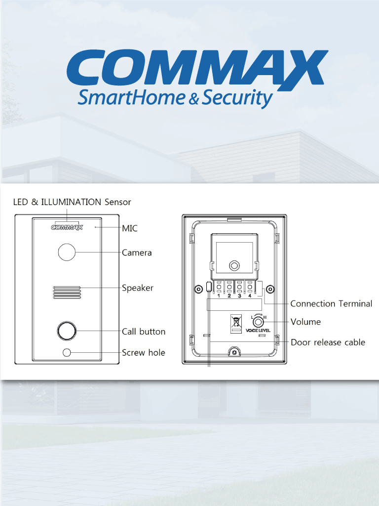 COMMAX CDV43K2DRC4LN - Kit de videoportero Commax a color con monitor de 4.3 pulgadas y auricular  frente de calle  comunicación con audio y video  función de apertura de puerta no requiere configuración