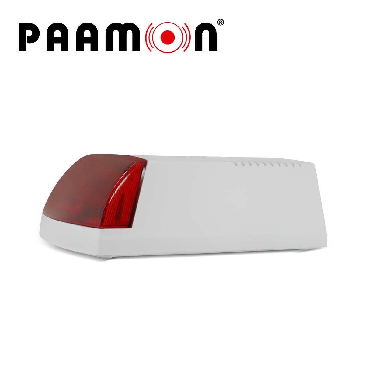 SIRENA ESTROBO EXTERIOR CON BATERIA PM-SRE60RB CON DOBLE CARCASA UNA EXTERNA PLASTICA Y UNA INTERNA METALICA PARA DOBLE PROTECCION VOLTAJE DE OPERACION 9-28V DC SIRENA CON 1 TONO DE 125dB ESTROBO COLOR ROJO TASA DE PARPADEO DE 135 VECES POR MIN