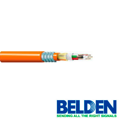 FIBRA OPTICA OS2 MONOMODO BELDEN GCDH812.L02100 12 HILOS (INTERIOR EXTERIOR) LSZH G.652.D & G.657.A1 PRESENTACIÓN POR RIEL 6890FT 2100 METROS