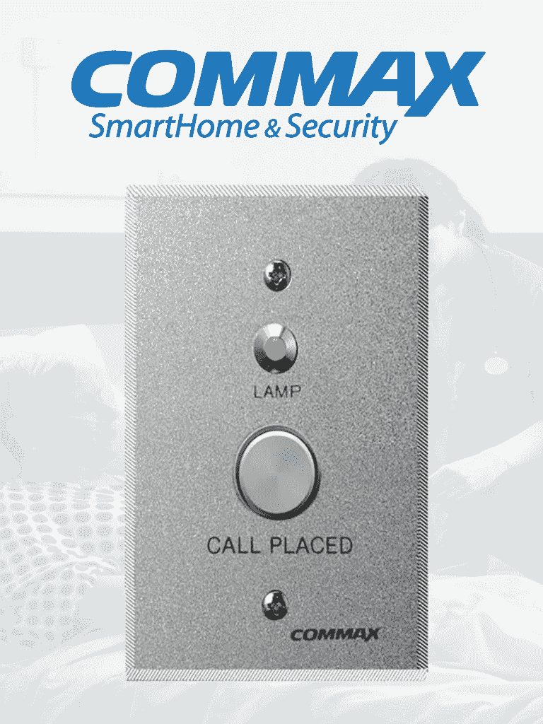 COMMAX PB500 - Botón de presencia para sistema de llamado de enfermería / Interruptor para indicar mediante luz de corredor la atención de enfermera en la habitación / Conexión con JNS4CS
