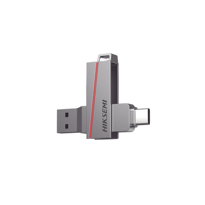Memoria USB Dual de 128 GB / USB-C y USB-A / Transferencia de Alta Velocidad / Metálica / Compatible con Dispositivos Móviles Windows Mac y Linux