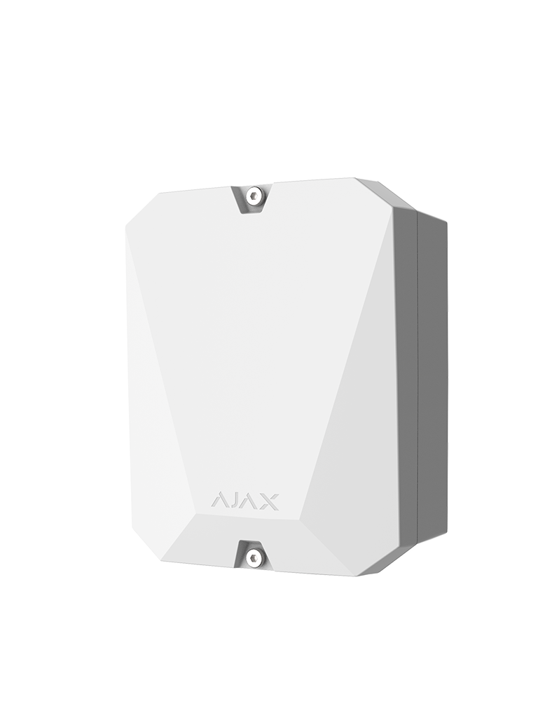 AJAX MultiTransmitterW - Módulo de integración para conectar detectores cableados a Ajax y gestionar la seguridad a través de la app. Color Blanco (28306.62.WH3)