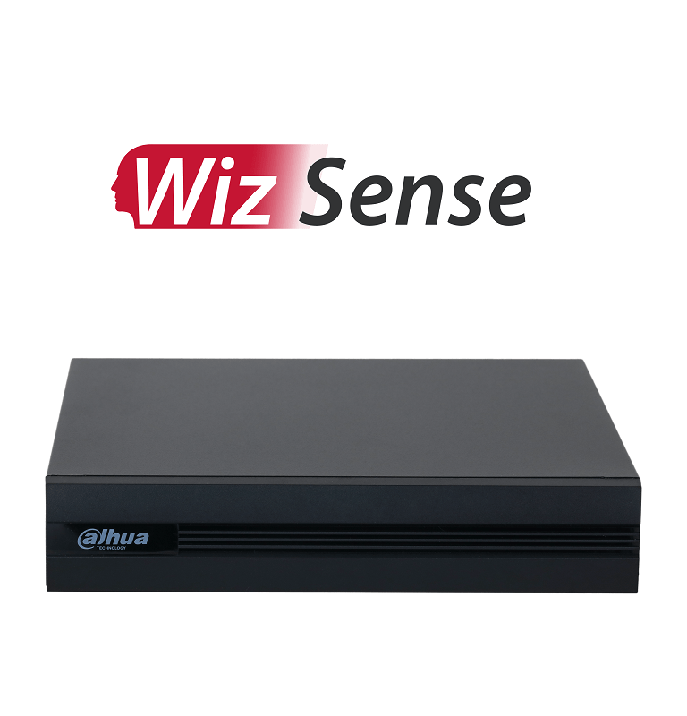 DAHUA KITXVR1B08- I+8-B2A21- Kit de 8 Canales DVR Cooper-I WizSense con IA y H.265+ 8 cámaras B2A21 de 1080p metálicas soporte para hasta 10 canales IP 4 canales con SMD Plus para detección de humanos y vehículos y accesorios incluidos.