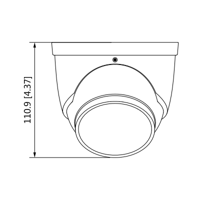 DAHUA HAC-ME1809H-A-PV - Camara Domo TiOC 4k/ Disuasión Activa/ Full Color/ Estrobo Azul y Rojo/ Lente de 2.8mm/ Luz de 40 Mts/ Microfono Integrado/ 1 Salida de Alarma/ Soporta: CVI/TVI/AHD/ IP67/