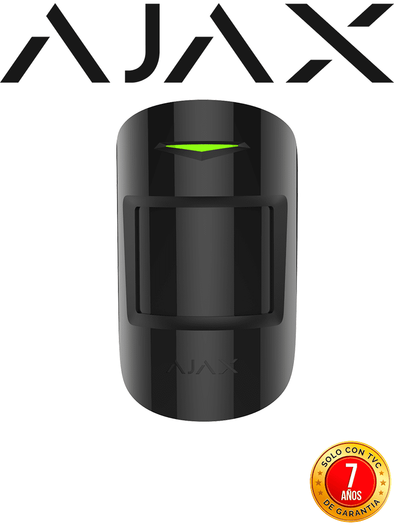 AJAX MotionProtect PlusB - Detector de movimiento inalámbrico Microondas e Infrarrojo. Color Negro (28303.02.BL3)
