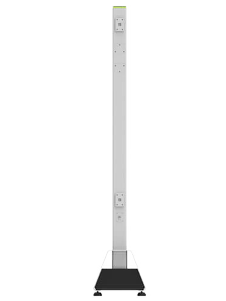 ZKTECO MDS100 - Detector de Metales Portátil tipo Poste con 2 zonas 100 niveles de sensibilidad IPX5 para exterior detección de 50 personas por minuto batería recargable hasta 28 horas de operación