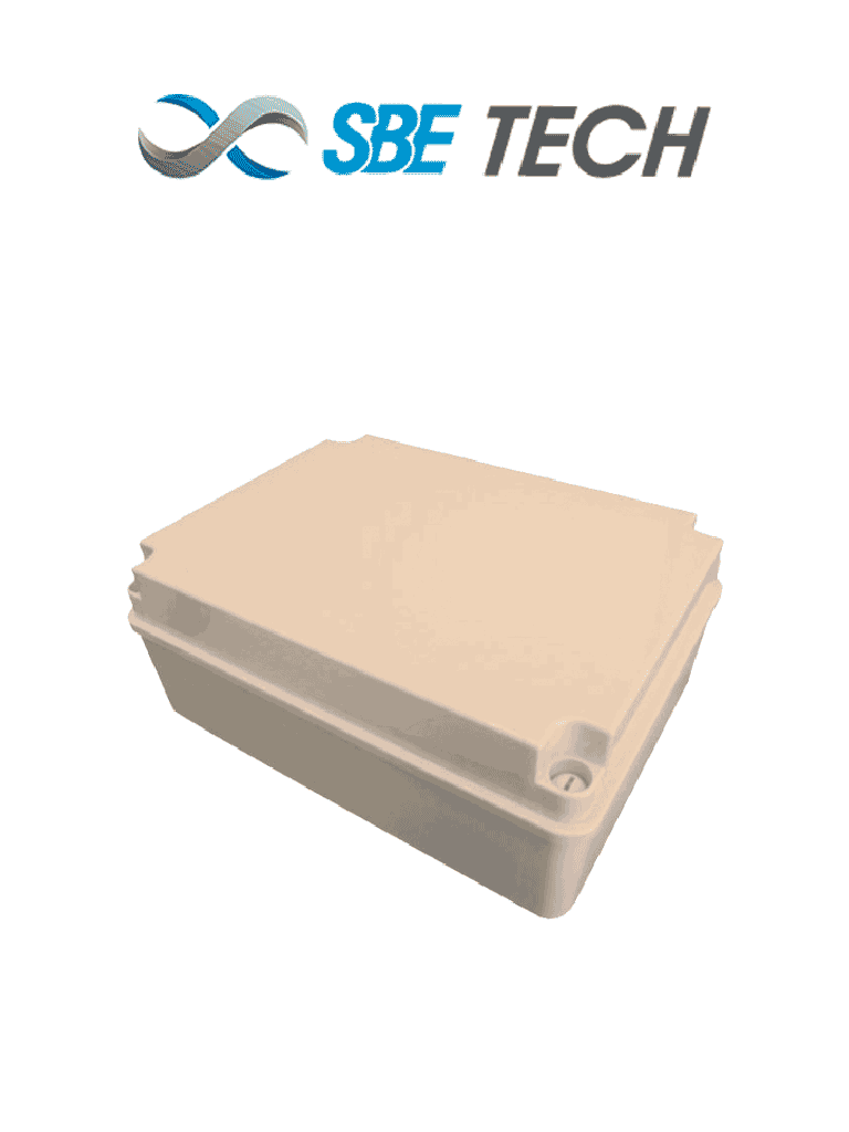 SBETECH OP240190160 - Caja plástica con tapa opaca de 24x19x16 cm multiusos IP66 fabricada en material autoextinguible y resistente a la abrasión