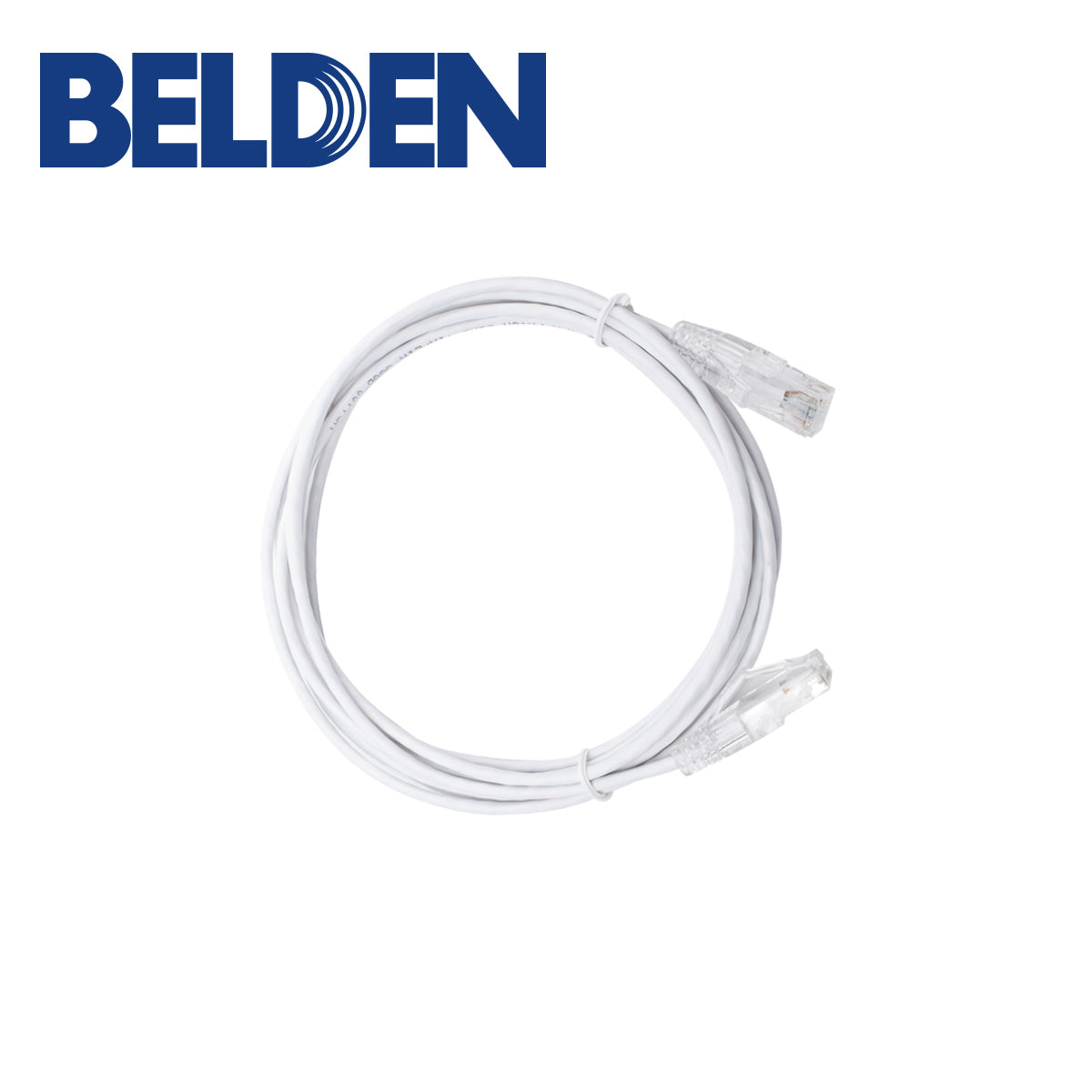 PATCH CORD DIAMETRO REDUCIDO UTP CAT6A BELDEN CAD1109010 / INTERIOR / BLANCO / 4 PARES / 28 AWG / FORRO PVC / CMR / 10 PIES 3 METROS