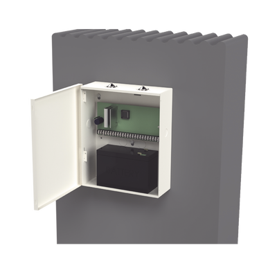 Gabinete para alarma de la familia CAPTAIN/XL2T CFB-516 VISTA48 y batería PL712 (No incluida)