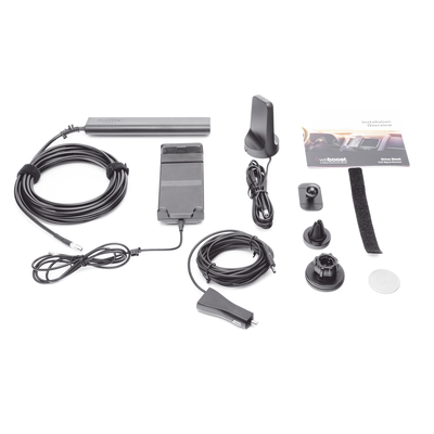 Kit Amplificador de señal celular 4G LTE 3G y VOZ. Especial para vehículos donde el conductor o copiloto requiere la mayor concentración de señal. Soporta un usuario y múltiples operadores.