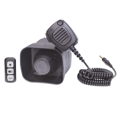 Sirena/Bocina Compacta Para Motocicleta de 30 Watts Incluye Controlador y Microfono