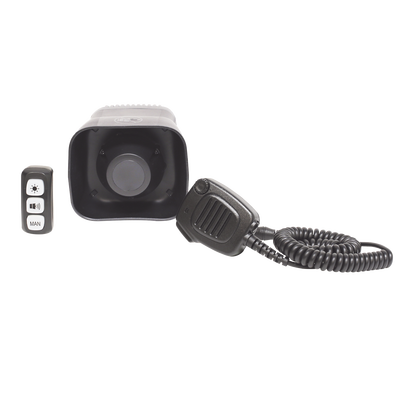 Sirena/Bocina Compacta Para Motocicleta de 30 Watts Incluye Controlador y Microfono