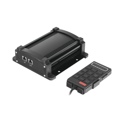 Sirena Vehicular de 100W de Potencia Con Controlador Unimando Micrófono Control de Tonos y Patrones de destello de Barras de Luces Serie X67 / X75