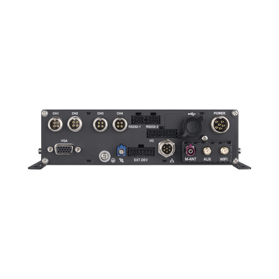 DVR Móvil 1080P / 4 Canales TURBO + 4 Canales IP / Soporta 4G / WiFi / GPS / Soporta HDD / Entrada y Salida de Alarmas / Salida de Vídeo