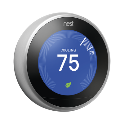 Nest - Termostato inteligente - Plateado integrable a sistemas LUTRON Caseta Wireless RA2 Select RadioRa2