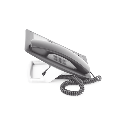 (H5 Color Negro) Teléfono IP Hotelero de gama alta pantalla LCD de 3.5 pulgadas a color 6 teclas programables para servicio rápido (Hotline) PoE