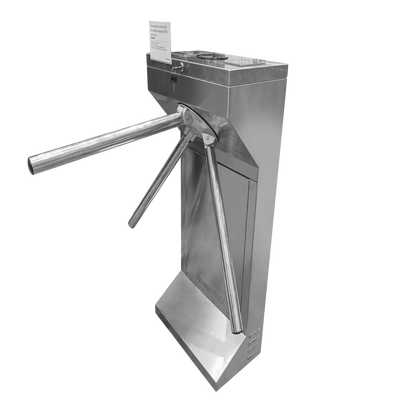 (MOTORIZADO SIN CONTACTO) Torniquete Industrial en Acero Inoxidable Bidireccional USO RUDO Espacio para Lectora de Proximidad