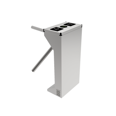 (MOTORIZADO SIN CONTACTO) Torniquete Industrial en Acero Inoxidable Bidireccional USO RUDO Espacio para Lectora de Proximidad