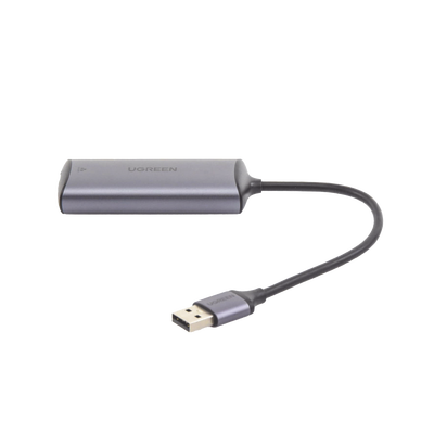 Adaptador de Red USB-A 3.0 a RJ45 / Admite 10/100/1000 Mbps y 2.5G / Caja de aluminio / Longitud del cable 10 cm / 1 a 1