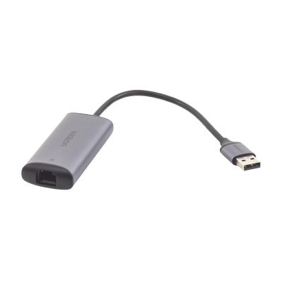 Adaptador de Red USB-A 3.0 a RJ45 / Admite 10/100/1000 Mbps y 2.5G / Caja de aluminio / Longitud del cable 10 cm / 1 a 1