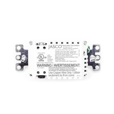 (ZWAVE) Tomacorriente con señal inalambrica Z-WAVE compatible con HUB HC7 C8 puede ser un panel de alarma L5210 L7000 con Total Connect y Alarm.Com