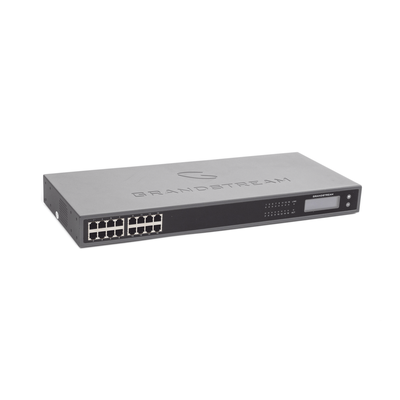 Gateway VoIP GrandStream ATA de 16 puertos FXS + 1 puerto TELCO de 50 pins p/montaje en rack