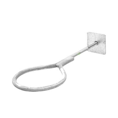 Ancla con Aro largo: 40 cm. de 1/2" de espesor para Losa o Pared. Galvanizado por Inmersión.