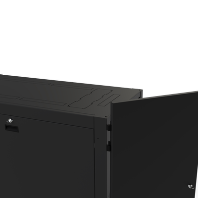 Gabinete Profesional para Telecomunicaciones de 24UR 600 mm de Ancho x 1200 mm de Profundidad.