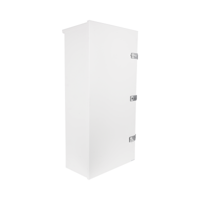 Gabinete para instalación de 3 Baterías PL110D12 Fabricado en Lámina Galvanizada Accesorios para piso o poste (No incluidos)