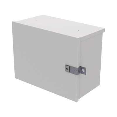 Gabinete de Acero Galvanizado para Instalación de 1 Batería PL110D12 (550 x 420 x 290 mm) Instalación en piso o poste accesorios (No incluidos)
