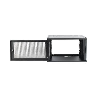 Gabinete Linkedpro de Montaje en Pared de 19in Puerta Perforada 6 UR 340 mm de Profundidad Color Negro