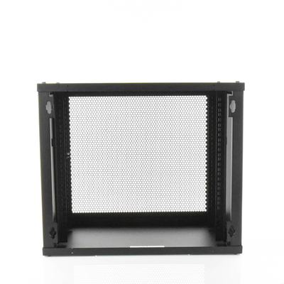 Gabinete Linkedpro de Montaje en Pared de 19in Puerta Perforada 9 UR 450 mm de Profundidad Color Negro