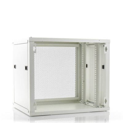 Gabinete Linkedpro de Montaje en Pared 19in Puerta Perforada 9 UR 450 mm de Profundidad Color Blanco