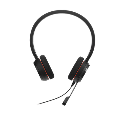 Jabra Evolve 20 DUO con conexión USB micrófono con cancelación de ruido de ultima generación configuración Plug and Play (4999-829-209)
