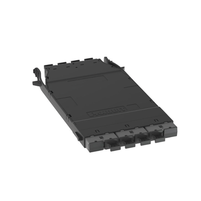 Cassette HD Flex™ Para 32 Fibras Multimodo OM4 de 4 MPO(8F) Macho a 4 MPO(8F) Macho Color Gris