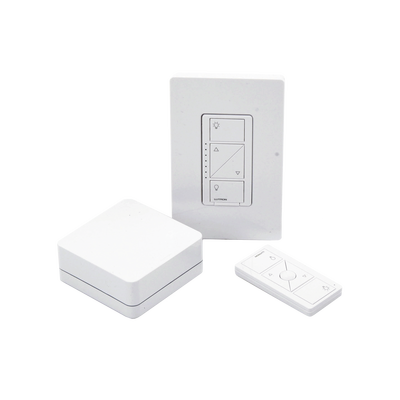 (Caseta Wireless) Kit Hub controlador atenuador (dimmer) control y tapa.