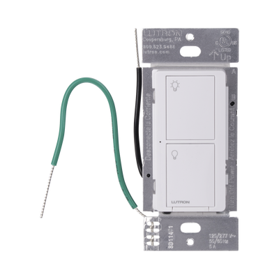 (Caseta Wireless) Interruptor Inteligente On/Off No requiere cable neutro. 5A /120-277V