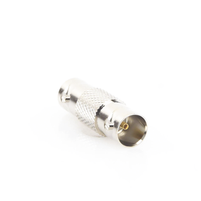 Adaptador Tipo Barril para 75 Ohm de Conector BNC Hembra a BNC Hembra Níquel/ Oro/ Teflón.