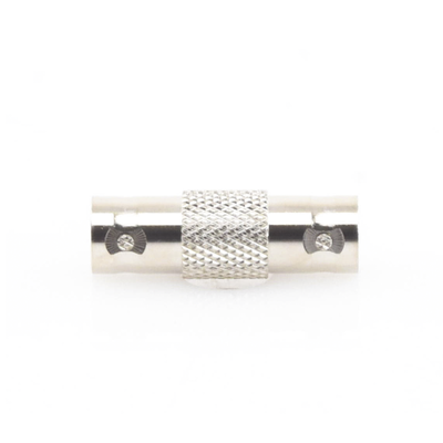Adaptador Tipo Barril para 75 Ohm de Conector BNC Hembra a BNC Hembra Níquel/ Oro/ Teflón.