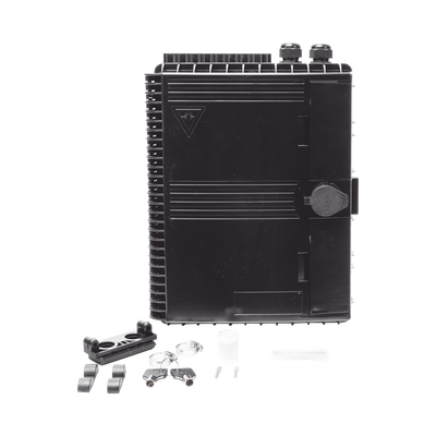 Cierre de Empalme para 24 fusiones de fibra óptica  Interior/Exterior  con 16 acopladores SC/APC y splitter 1x16 SC/APC Incluido  IP65