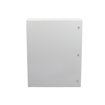 Gabinete de Acero IP66 Uso en Intemperie (800 x 1000 x 300 mm) con Placa Trasera Interior Metálica y Compuerta Inferior Atornillable (Incluye Chapas y Llaves T).