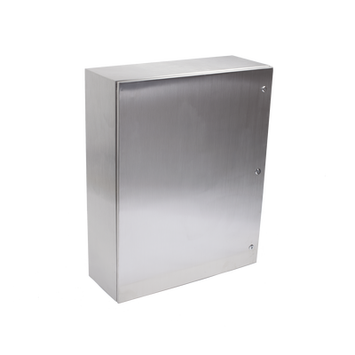 Gabinete de Acero Inoxidable IP66 Uso en Intemperie (800 x 1000 x 300 mm) con Placa Interna Galvanizada.