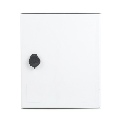 Gabinete de Poliéster IP65 Uso en Intemperie (250 x 300 x 140 mm) con Placa Trasera Interior de Plástico (Incluye Chapa y Llave).