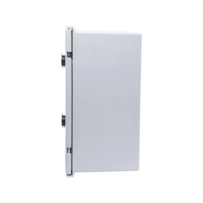 Gabinete de Poliéster IP65 Uso en Intemperie (300 x 400 x 200 mm) con Placa Trasera Interior de Plástico (Incluye Chapa y Llave).