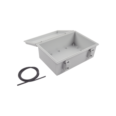 Gabinete Plástico para Exterior IP65 de 170 x 251 x 101 mm Cierre por Broche.
