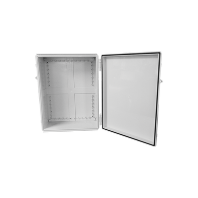 Gabinete Plástico para Exterior (IP65) de 350 x 460 x 165 mm Cierre por Broche.