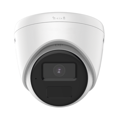 Turret IP 2 Megapixel / Lente 2.8 mm / ACUSENSE Lite (Detección de Movimiento en Humanos) Micrófono Integrado / 30 mts IR EXIR / Exterior IP67 / H.265+ / PoE / ONVIF
