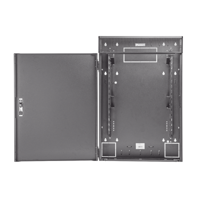 Gabinete de Montaje en Pared TrueEdge™ Con 3 UR para Equipo Activo y 3 UR para Paneles de Parcheo Fabricado en Acero Color Negro